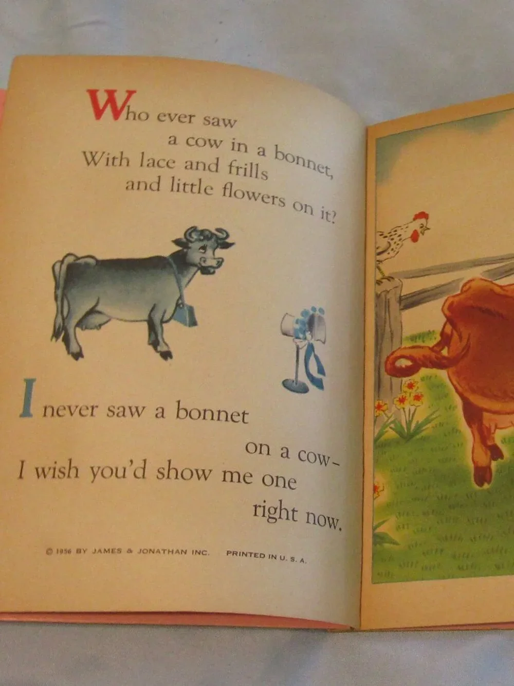 Lot 4 Vintage 1956 BONNIE ACTION BOOKS 1950s GINGERBREAD MAN-WHO EVER SAW?-TRAIN